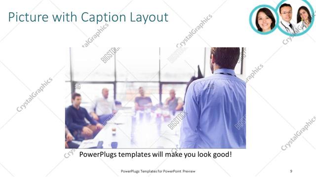 Picture with Caption presentation slide layout