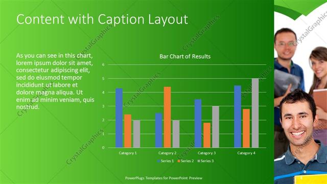 Content with Caption presentation slide layout