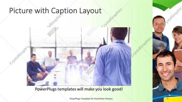 Picture with Caption presentation slide layout