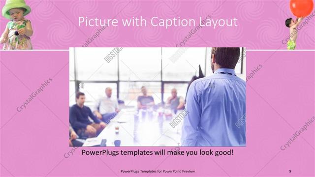 Picture with Caption presentation slide layout