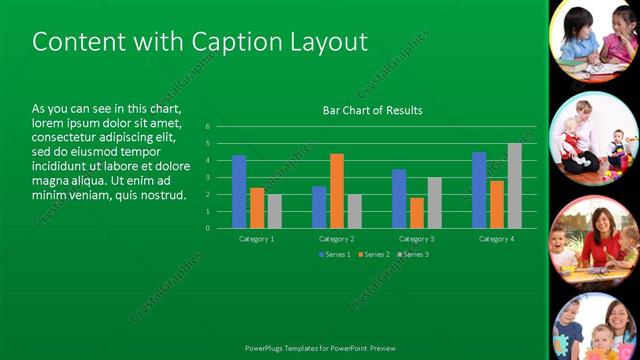 Content with Caption presentation slide layout