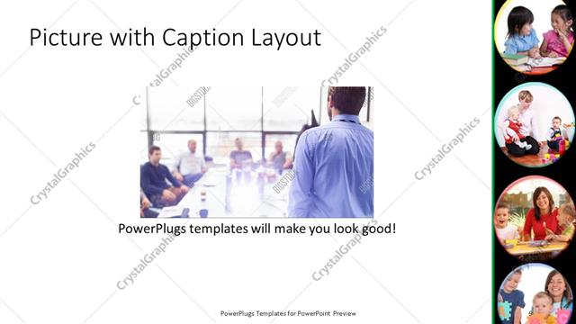 Picture with Caption presentation slide layout