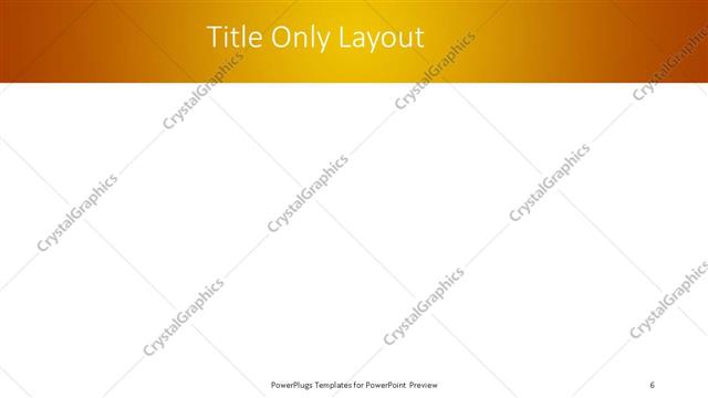 Title Only presentation slide layout