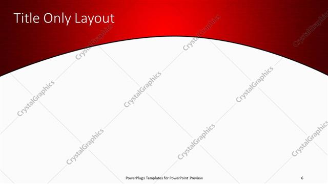 Title Only presentation slide layout