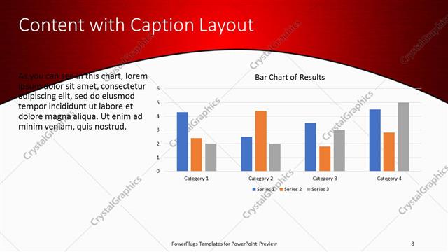 Content with Caption presentation slide layout