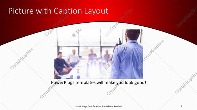 Picture with Caption presentation slide layout