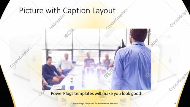 Picture with Caption presentation slide layout