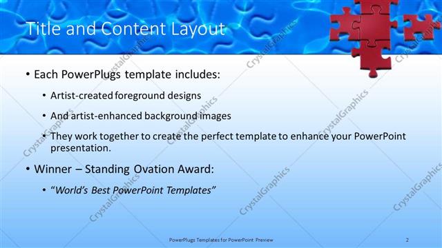 Title and Content presentation slide layout