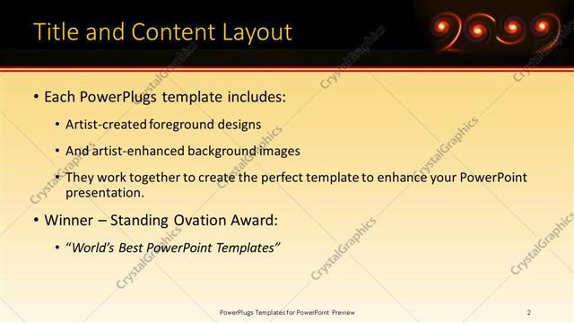 Title and Content presentation slide layout