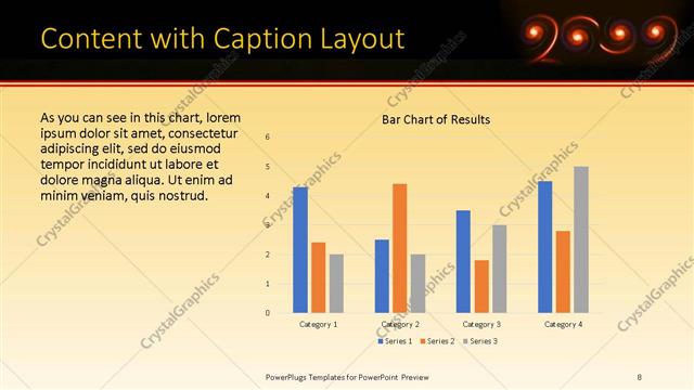 Content with Caption presentation slide layout