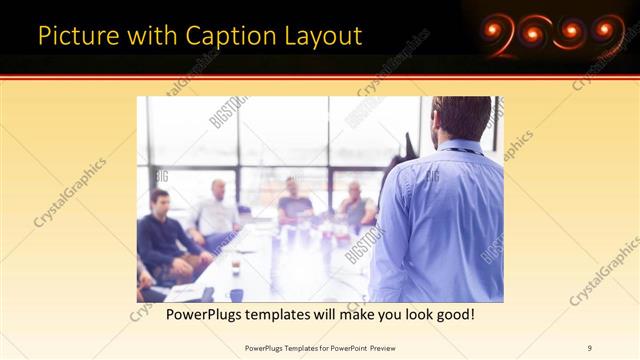 Picture with Caption presentation slide layout