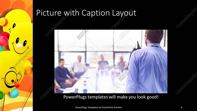 Picture with Caption presentation slide layout