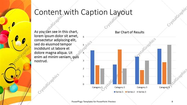 Content with Caption presentation slide layout