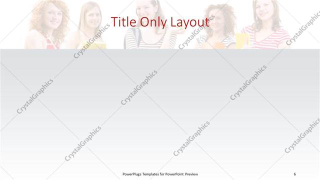 Title Only presentation slide layout