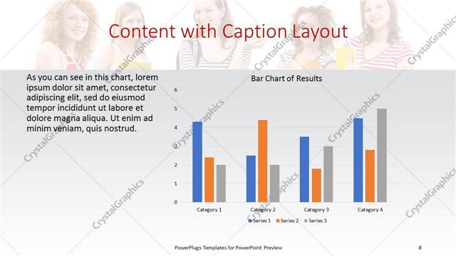 Content with Caption presentation slide layout