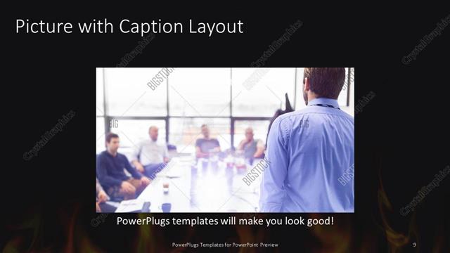 Picture with Caption presentation slide layout