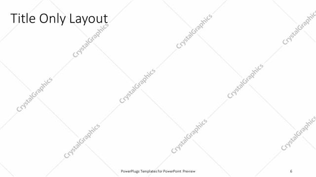 Title Only presentation slide layout