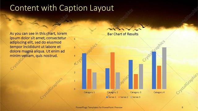Content with Caption presentation slide layout