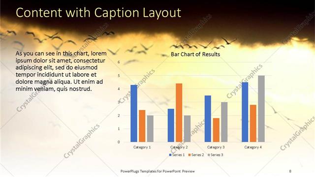 Content with Caption presentation slide layout