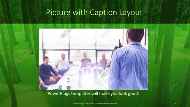 Picture with Caption presentation slide layout