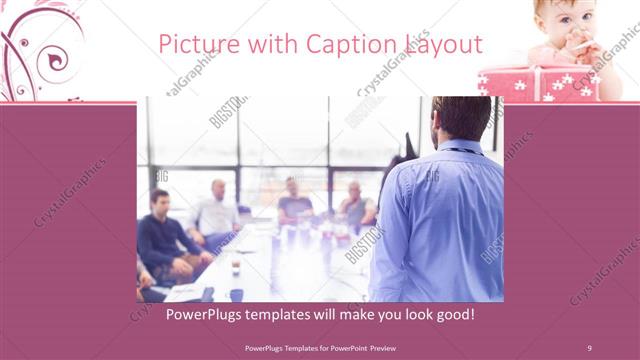Picture with Caption presentation slide layout