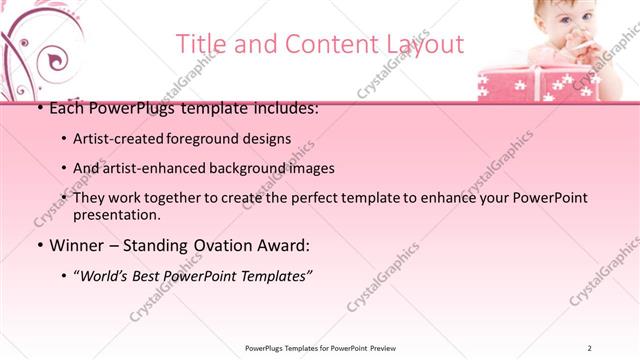 Title and Content presentation slide layout