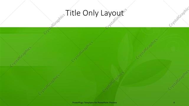 Title Only presentation slide layout