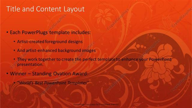 Title and Content presentation slide layout