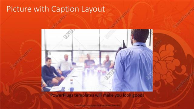 Picture with Caption presentation slide layout
