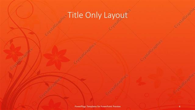 Title Only presentation slide layout