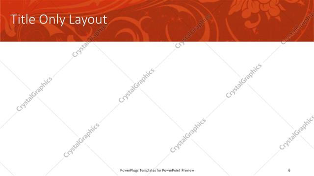 Title Only presentation slide layout