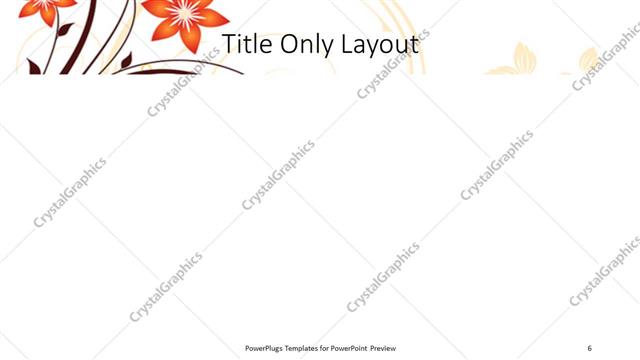 Title Only presentation slide layout