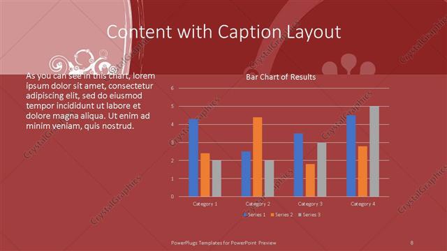 Content with Caption presentation slide layout