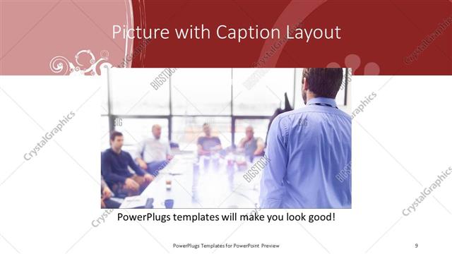 Picture with Caption presentation slide layout
