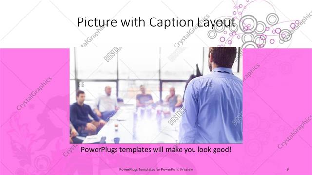 Picture with Caption presentation slide layout