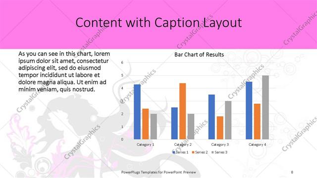 Content with Caption presentation slide layout