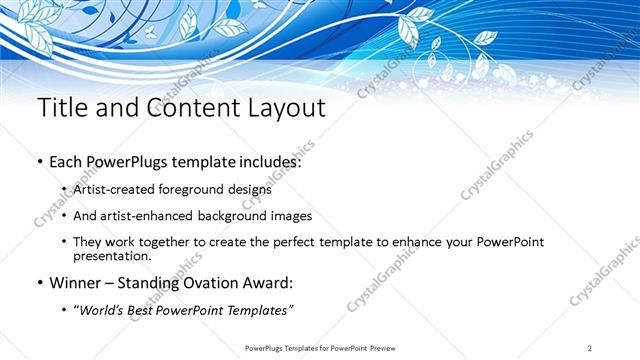 Title and Content presentation slide layout