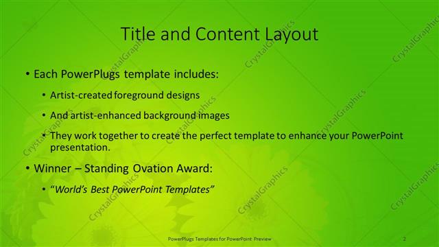 Title and Content presentation slide layout