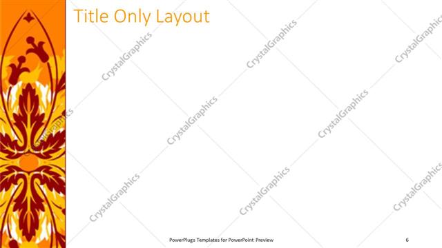 Title Only presentation slide layout