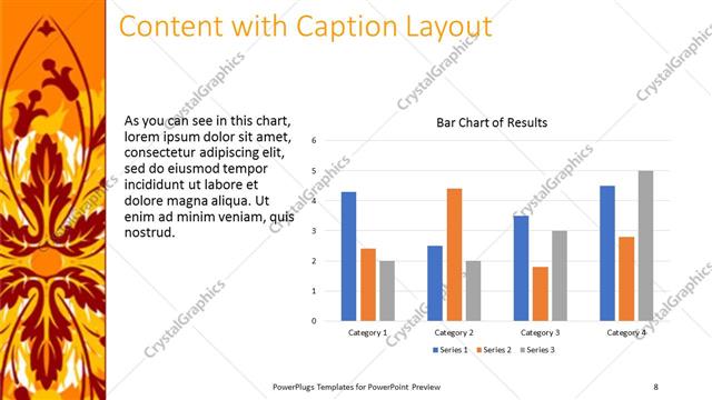 Content with Caption presentation slide layout