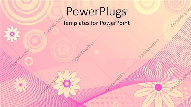  Presentation with shapes - A floral pattern with pinkish background
