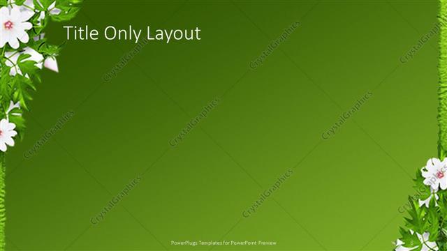 Title Only presentation slide layout