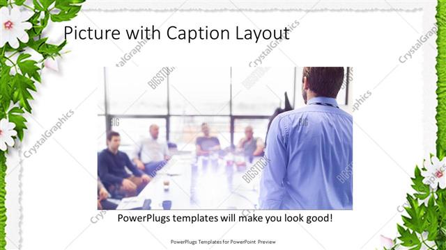 Picture with Caption presentation slide layout