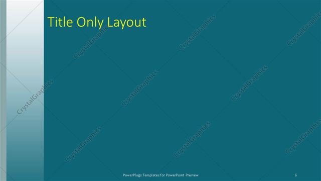 Title Only presentation slide layout