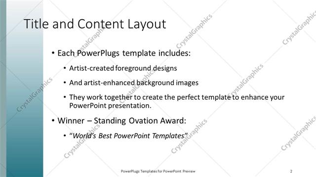 Title and Content presentation slide layout
