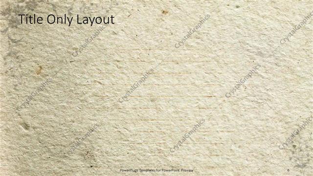 Title Only presentation slide layout