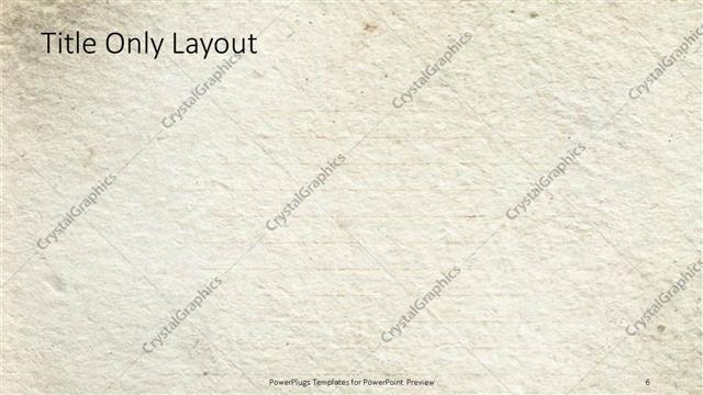 Title Only presentation slide layout