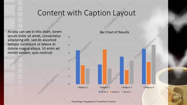Content with Caption presentation slide layout