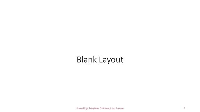 Blank presentation slide layout