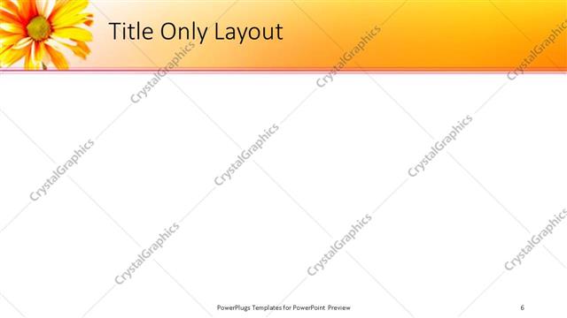 Title Only presentation slide layout